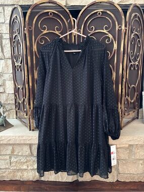 msk dresses black dress with pearls | | Msk Long Sleeve Sheath Pearllike Sleeve Accents Size:48R True to size black and white sparkle bachelorette dress ZAPAKASA